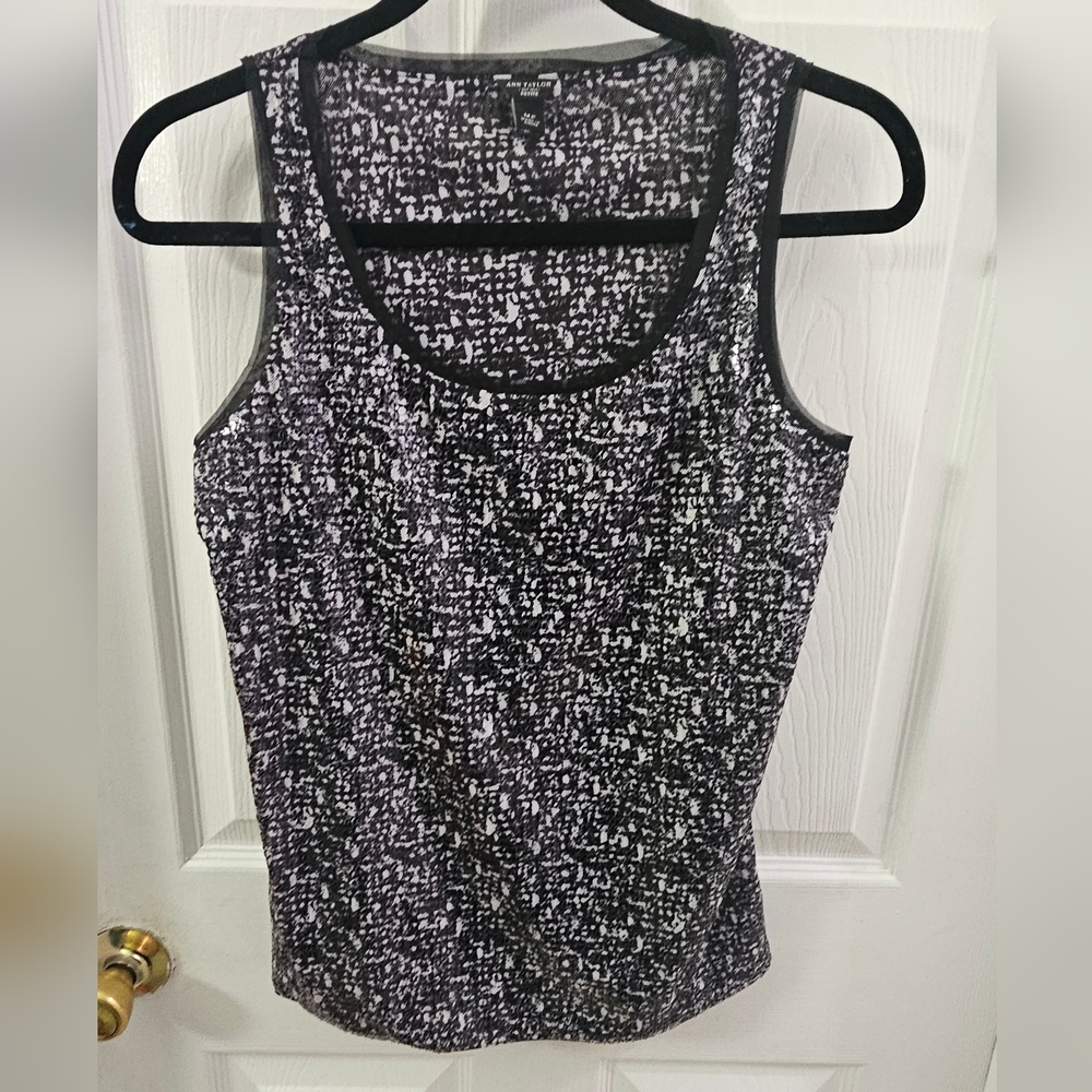 Ann Taylor Sequin Tank Top Women's Size MP